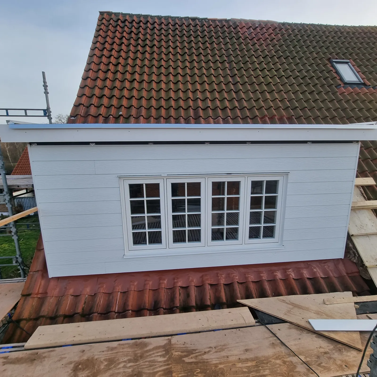 Nye vinduer monteret i kvist af CBV Byg på Lolland-Falster